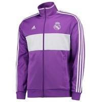 Real Madrid 3 Stripe Track Top - Purple, Purple