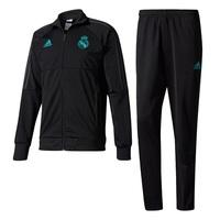 Real Madrid Training Presentation Suit - Black, Black