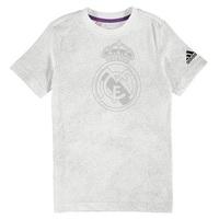 real madrid t shirt white kids white