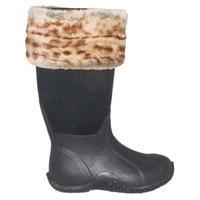 Requisite Desert Leopard Faux Fur Boot Toppers One Size