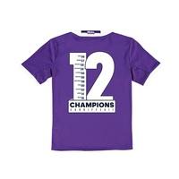 Real Madrid Away Shirt 2016-17 - Kids with Champions 12 printing, Purple