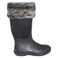 Requisite Slate Faux Fur Boot Toppers One Size