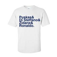 real madrid football legends t shirt white