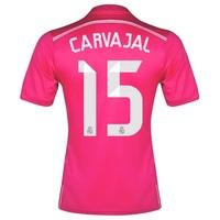 real madrid away fifa world champions 2014 shirt pink with carvajal 15 ...