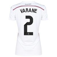Real Madrid Home Shirt 2014/15 Womens with Varane 2 printing, White