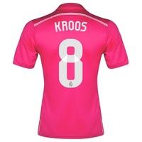 Real Madrid Away FIFA World Champions 2014 Shirt Pink with KROOS 8 pri, Pink