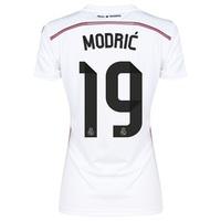 Real Madrid Home Shirt 2014/15 Womens with Modric 19 printing, White
