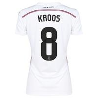 Real Madrid Home Shirt 2014/15 Womens with KROOS 8 printing, White