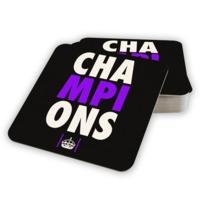 real madrid champions league winners coaster black