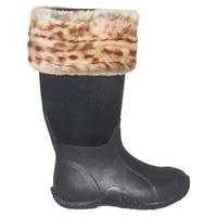 Requisite Desert Leopard Faux Fur Boot Toppers One Size