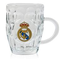 Real Madrid Dimple Pint Glass, White
