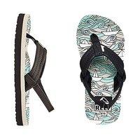 Reef Ahi Boys Flip Flops - Blue Sailboats