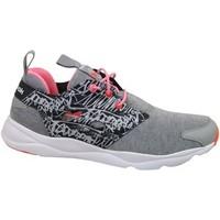 reebok sport furylite graphic girlss childrens sports trainers in grey