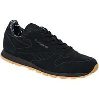 reebok sport classic leather tdc girlss childrens shoes trainers in bl ...