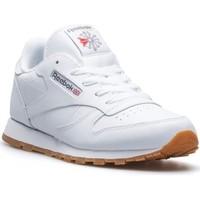 reebok sport classic leather boyss childrens shoes trainers in white