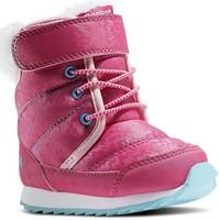 reebok sport snow prime girlss childrens shoes high top trainers in wh ...