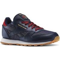 reebok sport navyredchalkgum cl leather dg n boyss childrens shoes tra ...