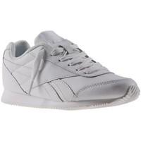 reebok sport royal cljog white girlss childrens shoes trainers in whit ...