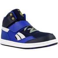 reebok sport mission girlss childrens shoes high top trainers in blue