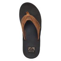 reef flipflops leather flip flops fanning brown