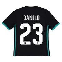 Real Madrid Away Shirt 2017-18 - Kids with Danilo 23 printing, Black