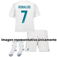 Real Madrid Home Mini Kit 2017-18 with Ronaldo 7 printing, White