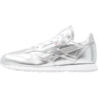 reebok classic leather metallic gs silver