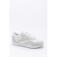 reebok classic off white nylon trainers white