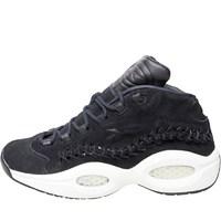 Reebok X Hall Of Fame Mens Question Mid Braid Trainers Black Braid/White