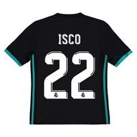 Real Madrid Away Shirt 2017-18 - Kids with Isco 22 printing, Black