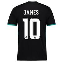 real madrid away shirt 2017 18 with james 10 printing black