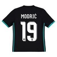 Real Madrid Away Shirt 2017-18 - Kids with Modric 19 printing, Black