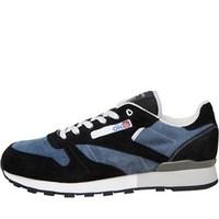Reebok X Garbstore Mens Classic Leather Trainers Midnight Blue/Black/White