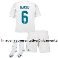 Real Madrid Home Mini Kit 2017-18 with Nacho 6 printing, White