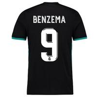 real madrid away shirt 2017 18 with benzema 9 printing black