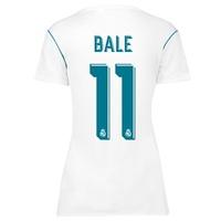 Real Madrid Home Shirt 2017-18 - Womens with Bale 11 printing, White