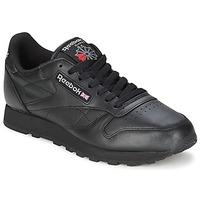 Reebok Classic CL LTHR men\'s Shoes (Trainers) in black