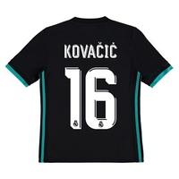 Real Madrid Away Shirt 2017-18 - Kids with Kovacic 16 printing, Black