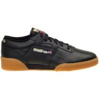 reebok sport workout lo clean tc mens shoes trainers in black