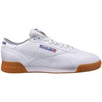 Reebok Sport Exofit LO Cln Lgo R Whiteroyaltin Grey men\'s Shoes (Trainers) in white