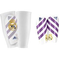 real madrid pro lite shinguards white white