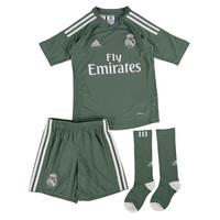 Real Madrid Home Goalkeeper Kids Kit 2017-18, Green