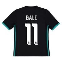 Real Madrid Away Shirt 2017-18 - Kids with Bale 11 printing, Black