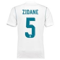 real madrid home adi zero shirt 2017 18 with zidane 5 printing na