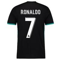 real madrid away shirt 2017 18 with ronaldo 7 printing black