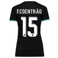 Real Madrid Away Shirt 2017-18 - Womens with F. Coentrão 15 printing, Black