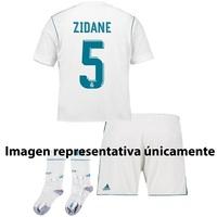 Real Madrid Home Kids Kit 2017-18 with Zidane 5 printing, N/A