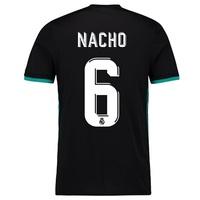 real madrid away shirt 2017 18 with nacho 6 printing black