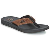 reef phantom prints mens flip flops sandals shoes in brown