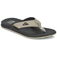 reef phantom mens flip flops sandals shoes in black